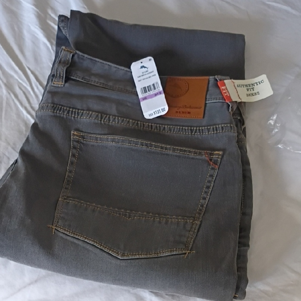 Tommy Bahama Men's Gray Relaxed Jeans